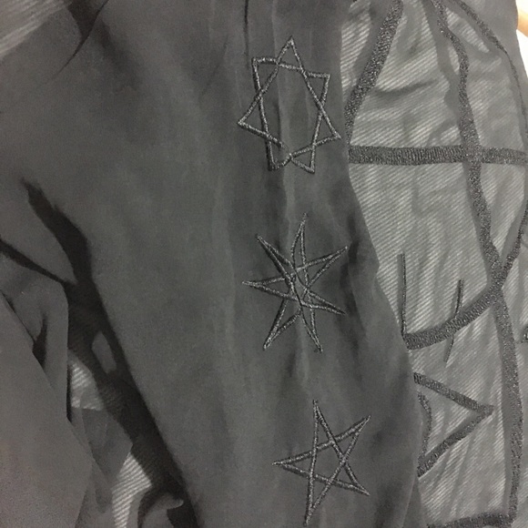 sold out/ UNIF Wiccan kimono fringe sheer cardigan - Picture 4 of 8